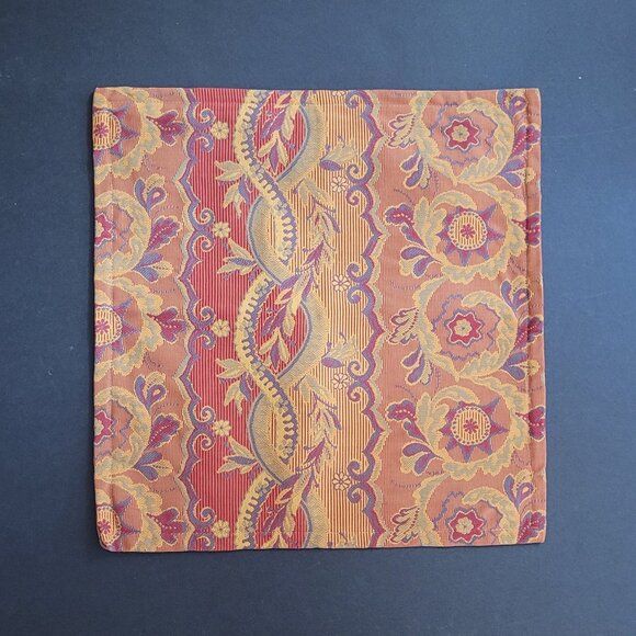 Orange Boho Tapestry Pillow Cover Set of 2 by Madura 16 x 16 - Picture 4 of 4